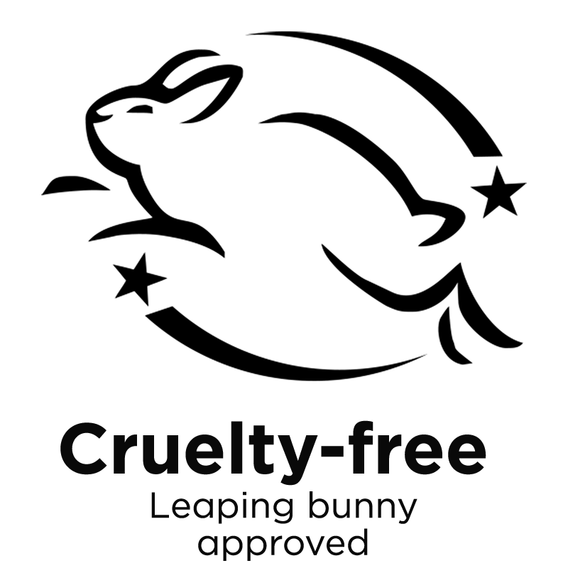 Cruelty-free leaping bunny approved